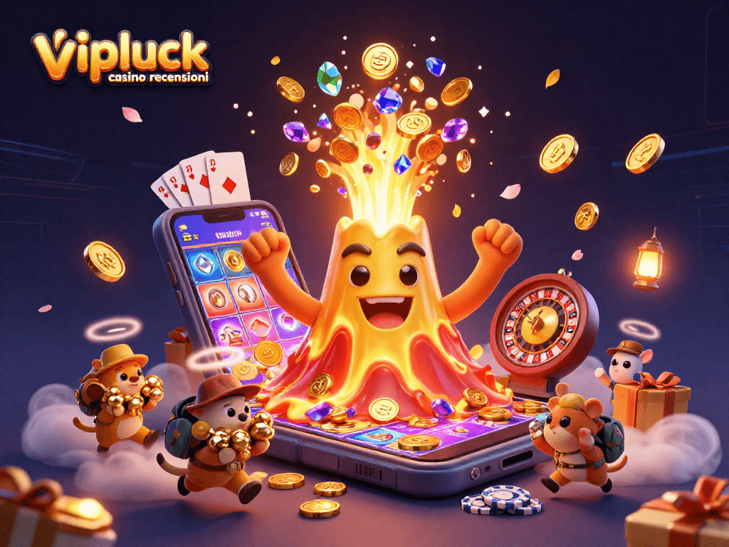 Recensioni di VIPLuck casino: esplora un vulcano d'oro che erutta tesori nel mondo delle slot.