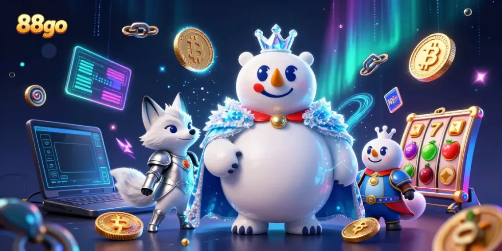 Spin to win with 88go at a fantasy casino showcasing vibrant characters and immersive game elements.