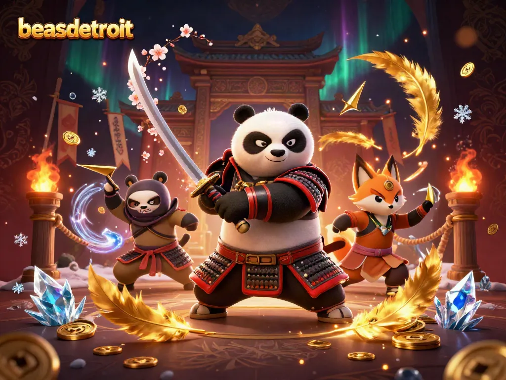 Experience beasdetroit’s thrilling casino adventure with vibrant characters and game elements.